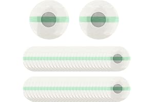 RUMGUG 100 Pcs Parches Adhesivos Hipoalergénicos para Sensores de Glucosa Freestyle Libre 2 & 3, Resistentes al Agua y Transpirables, Ideal para Uso Diario y Actividades Deportivas (100 Pcs Green)