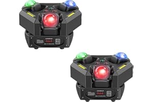 FODEXAZY 2PCS 150W Teste Mobili LED RGBW Luci Discoteca con Stroboscopi COB 19/29CH Moving Head Fari per Palco Party Disco Club