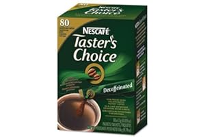 Nescafe Taster's Choice Instant Coffee, Decaffeinated, 80 Count Single Stick