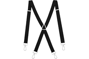 KEAHND Tirantes Para Pantalones Hombre,Tirantes Hombre,Tirantes Mujer,Men's Braces,Tirantes Negros Hombre,Tirantes De Trabajo,Tirantes Largos,Tirantes De Hombre Para Pantalones,Tirantes Para Mujer,Negro