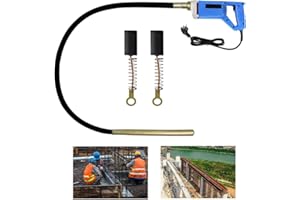 EFAN Vibreur Beton Electrique, 850W Vibreur Interne Vibreur à Bouteille 4800 tr/mi, Vibrateur de Construction, Longueur de Tige Vibrante 2M, Ø35mm, Avec poignée