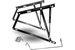 BS GROUP BsGroup - Pack 2 Bisagras + Amortiguadores Completo Hidraulicos Canapé Abatible, Herraje Aleación Epoxi, Elevación Hidráulica Pistones de Gas medida - 1400 Newtons