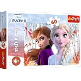 Trefl, Disney Frozen 2 Anna and Elsa Magic World 60 Piece Puzzle, for Kids Ages 4 and Up