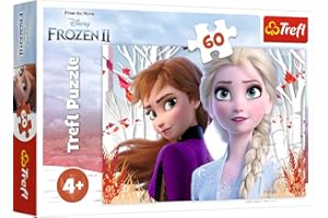 Trefl, Puzzle, Disney Frozen 2, 60 Pezzi, Il Mondo Incantato di Anna ed Elsa, per Bambini dai 4 Anni