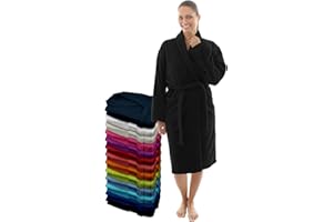 LEBENGOOD Albornoz Mujer 100% Algodón OEKO-TEX, Toalla Rizo Americano 450 gsm, Albornoces Juveniles, Ducha, Piscina, Bata Baño, Unisex,Hombre, Tallas S M L XL XXL 3XL