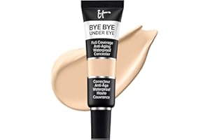 IT Cosmetics, Correcteur Anti-Âge Bye Bye Under Eye, Haute Couvrance, Waterproof, Enrichi en Peptides, Collagène & Acide Hyaluronique, 12 ml, Teinte : Light Nude 11.0