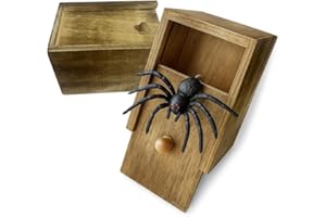Original Cup - Boite Surprise Araignée Spider Prank - Conçue 100% en Bois et Fabriquée à la Main - Idée Cadeau Drôle pour Enfants et Adultes - Jeu et Jouet Farce et Attrape pour Halloween
