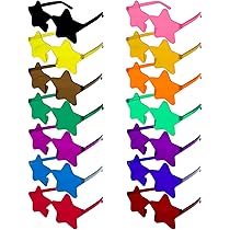 Occhiali Da Festa 14 Paia - Forma Cuore E Stella Senza Montatura, Colorati Per Compleanni E Eventi - Foto 7