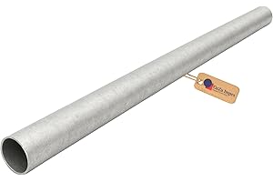 GeZu Impex Tubo de Acero 27mm x 1000mm Juego de 4 Tubo de Acero Galvanizado por Inmersión en Caliente para Abrazaderas Pasamanos Estructuras Muebles y Construcción