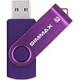 SIMMAX 64GB Memory Stick USB 2.0 Flash Drives Swivel Thumb Drive Pen Drive (64GB Purple)