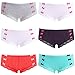 Produktbild Bongual 6er Damen Panties Hipster Panty mit Muster, Hotpants Boxershorts, Unterhose aus Baumwolle (M/34, Punkte2)