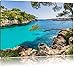 Produktbild Idyllische Ansicht des Mittelmeers am Mallorca Bay Cove, Format: 60x40 auf Leinwand, XXL riesige Bilder fertig gerahmt mit Keilrahmen, Kunstdruck auf Wandbild mit Rahmen, günstiger als Gemälde oder Ölbild, kein Poster oder Plakat