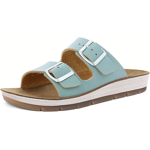 Ciabatte Donna Inblu In Ecopelle - Doppia Fascia Con Strass E Plantare In Pelle, Taglie 35-41 - Foto 5