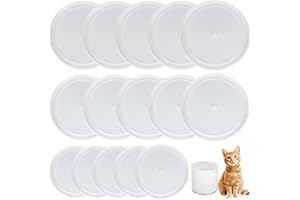 TOPCZY 15 Waschbar Dosendeckel Hundefutter, 75/85/100mm Deckel für Dosen, Tierfutter-Dosendeckel mit 2 Aufbewahrungs Beutel, Dosenabdeckungen für Tiernahrung, Deckel für Lebensmittelkonserven Katzenfutter