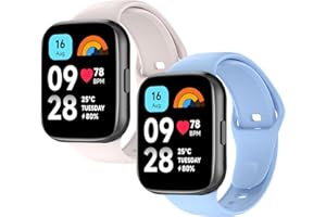 WD&CD 2 szt. Pasek kompatybilny z Xiaomi Redmi Watch 3 Active, wymienna bransoletka silikonowa sportowa