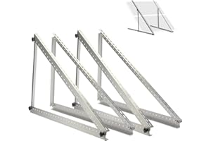 bimiti 4 Stück Solarpanel Halterung 104cm Balkonkraftwerk Halterung Befestigung Halterungen Aufständerung Winkel Einstellbar 0-90°, Flachdach Solar Panel für Flachdach Wand Wohnmobil Boot