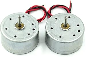 PILANG zxxin-Motore Elettrico 2pcs Micro 300 Motore Solare, DC 1.5V 3V 4.5V 5V 6V, 2 Pins Plug Spacing PH 2.0mm, Motori a spazzole 2MM 2. Filo, DC. Motore per Fai da Te Giocattoli Robusto e Durevole