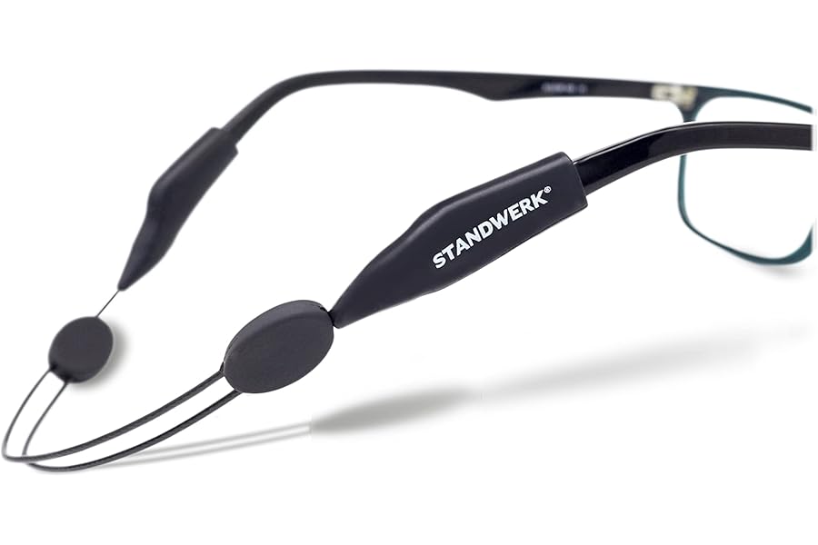 STANDWERK® Eyewear Strap - Extremely Reliable Sports Glasses Strap for Women Kids Men - Glasses Holder Suitable for Sports & Leisure - eyewear cord - unisex