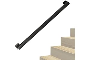 COJZOUB Corrimano per Scale Interne/Esterne, 30cm Ringhiera per Esterni Passamano Passamano Per Scale In Ferro Battuto Ringhiere