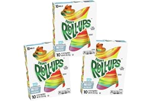 · CANDYBOX · CANDYBOX Betty Crocker Fruit Roll Up Tropical Tie Dye - Frucht-Snacks - Fruchtrollen für Kinder und Erwachsene - Fruchtgummi-Rolle - Fruchtgelees - Geschmack Tropical - 3 Stück, 3x 141g