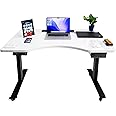 DESKO Smart-Desk Pro | Dual Motor Height Adjustable | 10+Smart Features | Built-in 5 Sockets & 2 USB + Cable Tray Storage | 3 Year Warranty | 120 x 75 cm. Smart Top | 2 Stage with 4 Memory Functions