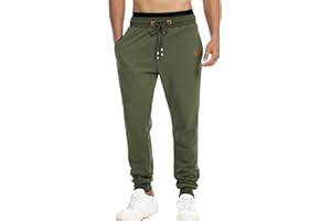 Suwangi Pantalon de Survetement pour Homme Jogging Training Pantalons de Course à Pied et D'entraînement Tapered Cuff avec Poches Zippées