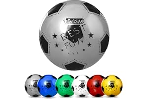 Best Sporting Ballon de Plage Amusant en PVC léger I Ballon de Plage de 23 cm I Logo coloré I Ballon en Caoutchouc I Ballon de Plage pour Enfant