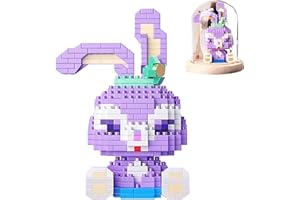 Ancuioyz Mini Mattoncini da Costruzion, Modello da Costruzione Blocchi per Bambini Set 452 Pezzi Mini Blocchi Nano Giocattoli, Puzzle 3D Giocattolo Educativo