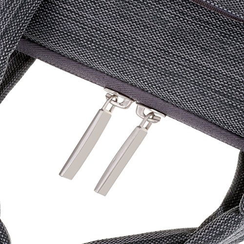 ivencase – Denim -Gewebe Hülle Aktentasche Tasche Schultertasche für 15-15.6 Zoll Laptop / Notebook / Computer / MacBook Pro 15.4 / MacBook Pro with Retina Display 15.4 – dunkelgrau - 4