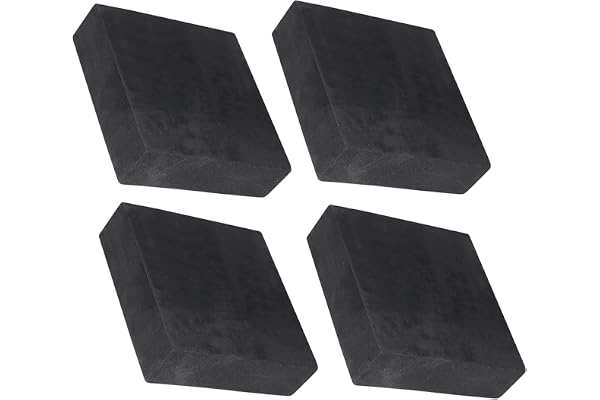 TA-VIGOR 4 st anti-vibrationsdynor, 100 mm x 100 mm x 30 mm (LWT) – slitstarka halkfria isoleringsmattor för tvättmaskin, luf