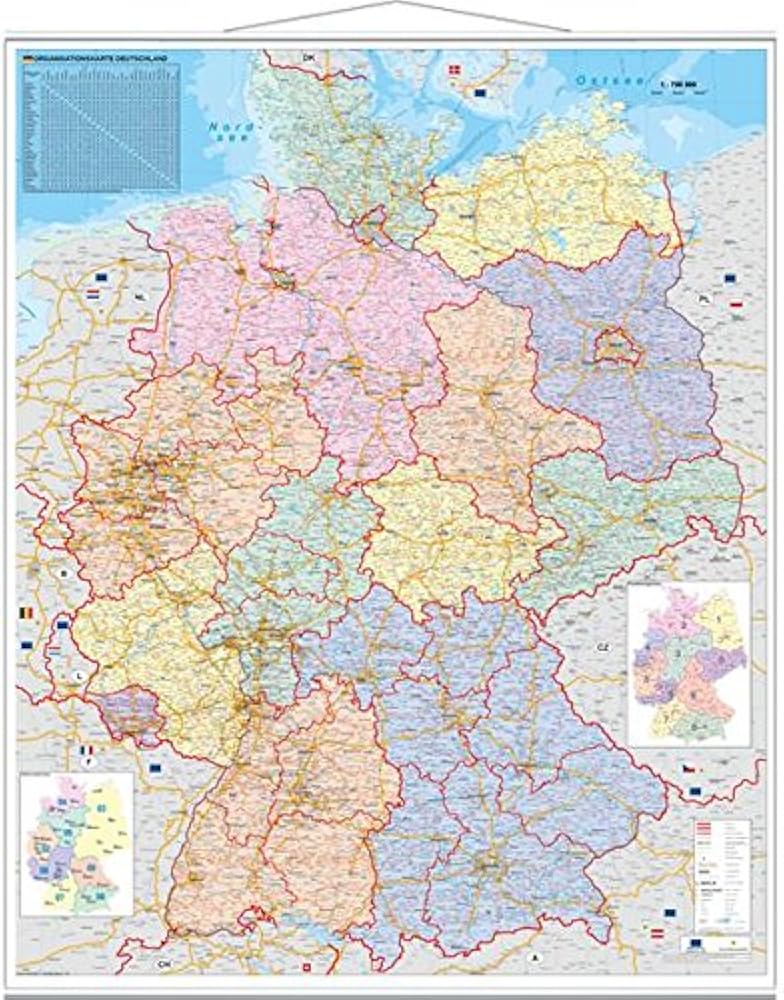 Карта германии по квадратам