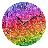 Hinweis: 1 AA-Batterie erforderlich, nicht im Lieferumfang enthalten, nur Wanduhr verkauft.