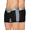 XYXX Men's Illuminati Micromodal Regular Fit Solid Antimicrobial Trunks with No Marks Waistband (Pack of 2)