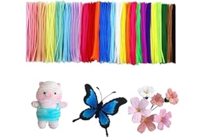 APKOL 300 pieces chenille coloré 30cm, Macaron couleur Cure Pipe Multicolore Coloré pour bricolage, Pipe Cleaner pour DIY Artisanat Décoration Fournitures Loisirs Creatifs
