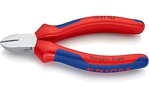 Knipex Szczypce tnące boczne chromowane, z wielokomponentowymi nasadkami 125 mm 70 05 125