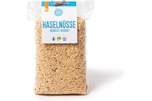 ‎PAKKA PAKKA Bio Haselnüsse Granulat nature, gehackt und geröstet, 1kg, Öko & Fair, direkt hergestellt und abgefüllt vom Produzenten in Sugdidi, Georgien, vegan 1000g (1er Pack)