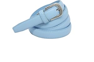 YEHMAN klassischer dünner damen Ledergürtel breite 2 cm Länge 120 cm kürzbar