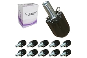 Yuauy 10 pcs M5 Index Derailleur Shift Cable Stops with Downtube Barrel Adjusters Bolts for Cycling Road MTB Bike