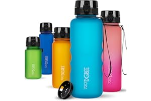 720°DGREE Borraccia 1,5 Litri “uberBottle“ +Setaccio, softTouch - Senza-BPA, Prova di Perdite - Bottiglia XL, Borracce Acqua Sportiva per Palestra, Studio Fitness, Gym, Workout, Escursioni, Università