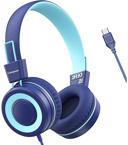 Cuffie Music Sound On Ear Con Microfono - Pieghevoli, Jack 3.5mm, Colore Blu - Foto 5