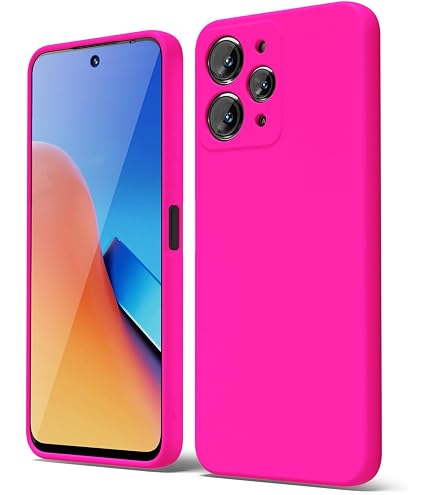 HONLEN Silikon-Hülle Für Redmi 12 (4G/5G) – Weiche TPU-Hülle Mit Galvanisiertem Rahmen, Navy Blau