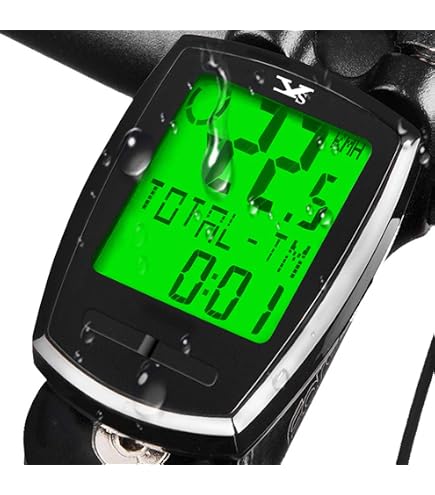 Computer Per Bici: Contachilometri Impermeabile Con 15 Funzioni, Misura Velocità E Distanza, Facile Montaggio