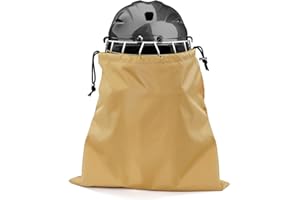 GNEGNI LIFE Borsa portatile per casco, da hockey, impermeabile, 38 x 40 cm, con coulisse, in peluche per casco da moto, caschi da bicicletta, hockey su ghiaccio, casco da sci, attività all'aperto