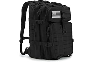 QT&QY 45L Mochilas Militares Tácticas para hombres Mochila de Asalto del Ejército Molle Bolsa de Asalto del Ejército 3 días mochila de emergencia mochila de senderismo para acampar.
