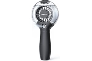 TriPole Ventilateur Brumisateur Main, Ventilateur d'Atomisation[8-30Hrs] Portatif à 3 Vitesses, 55ml, 4000mAh Ventilateur de Poche pour Extérieur