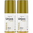 myUpchar Urjas Topical Spray Gold For Men | Non-Transferable & | Non Alcoholic | Strawberry Flavor With No Side Effect | 20 gm (Pack of 2)