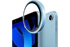 GIOPUEY [Full Protection Camera Lens Protector Compatible with iPad mini 6/mini 7 2024,[Double protection] Metal + Tempered Glass, Camera Protector - Blue