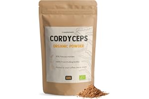 Cupplement | Cordyceps 60 g | Biologique | Cuillère gratuite | Poudre de champignons de la plus haute qualité | Champignon | 2 mesures par jour