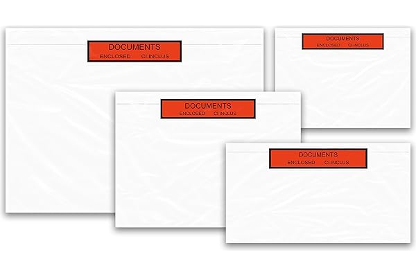 PACKY - Pochette Porte Document A5-100 Pièces - Document Ci Inclus - Pochette Colis