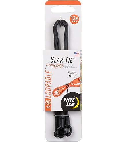 Nite Ize Gear Tie Twist-Binder, 81 Cm – 2er Pack, Wiederverwendbar, Wasserdicht, Für Kabel & Werkzeug